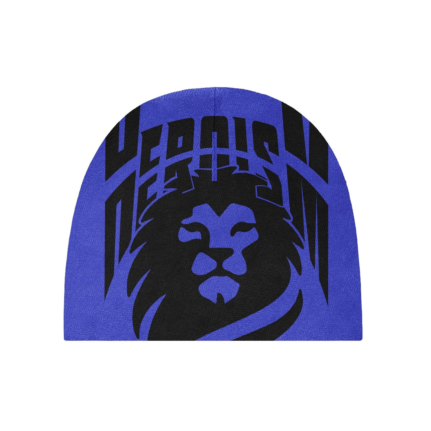 Lion Beanie - Blue/Black